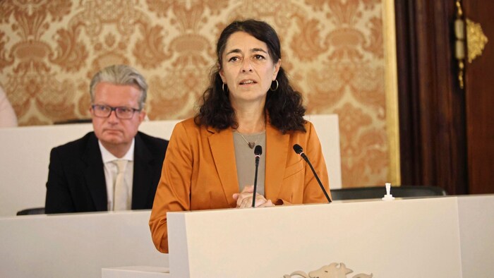 Sandra Krautwaschl and Christopher Drexler clash time and again in parliament.