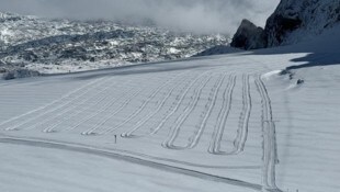 Die Loipen am Dachstein sind bereit für Wintersportler.