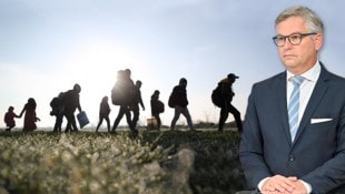 Menschenleben statt Budget: Magnus Brunner übernimmt als EU-Kommissar die Migrations-Agenden. (Bild: Krone KREATIV/Ajdin Kamber – stock.adobe.com, HELMUT FOHRINGER / APA / picturedesk.com)