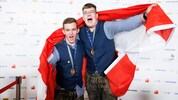 Die Betonbauer Stefan Huber und Christoph Kurz holten sich den Weltmeistertitel.