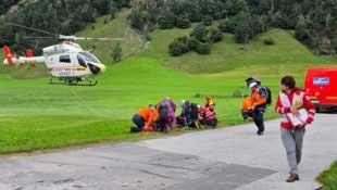 Eine Frau verletzte sich schwer (Bild: Bergrettung)