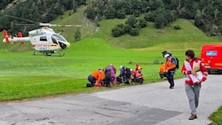 Eine Frau verletzte sich schwer (Bild: Bergrettung)