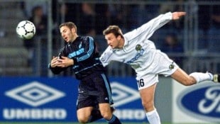 Ferdl Feldhofer bei seinem Startelf-Debüt 1999 gegen Olympique Marseille. (Bild: GEPA/GEPA pictures)