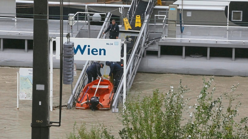 No ships are sailing on the Danube. (Bild: Jöchl Martin)