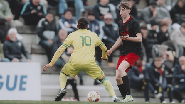 Jannik Schuster (rechts) und Co. wollen besser abschneiden als in der Vorsaison. (Bild: Jasmin Walter - FC Red Bull Salzburg)