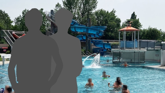 Six children were allegedly sexually abused by two asylum seekers in the whirlpool of the "Aqua Splash" outdoor pool in Traiskirchen (Lower Austria) on June 18. (Bild: Krone KREATIV/Thomas Lenger/Monatsrevue)