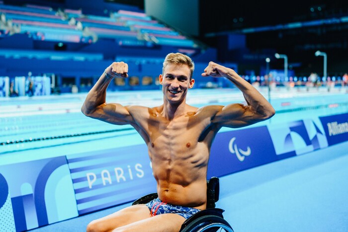 Para-Schwimmer Andreas Ernhofer, der schon mehrere Medaillen auf internationaler Ebene gewonnen ...