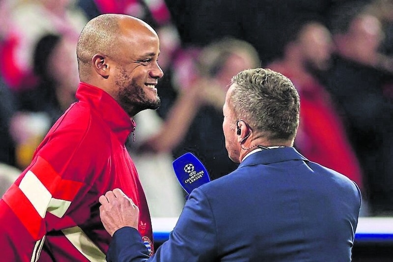 Lothar Matthäus (re.) hat von Bayern-Trainer Vincent Kompany eine sehr hohe Meinung. (Bild: EPA)