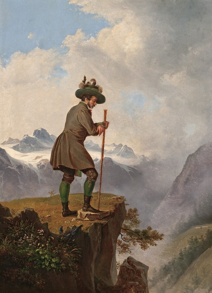 Josef Feids „Anastasius Grün auf dem Loser“ (1835)