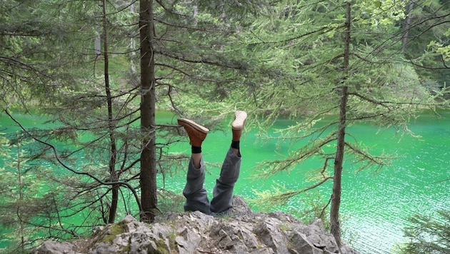 Piotr Urbaniec seziert in seinem Video die postromantischen Vorstellungen von den Alpen. (Bild: Piotr Urbaniec)