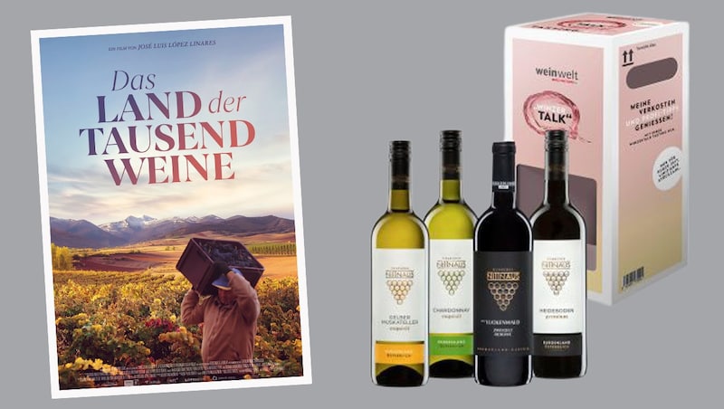 Die Tasting-Boxen bieten Ihnen die perfekte Möglichkeit, die Weine im eigenen Wohnzimmer zu genießen und dabei Interessantes über den Weinbau zu erfahren. (Bild: Krone KREATIV/Interspar; ©Neue Visionen)