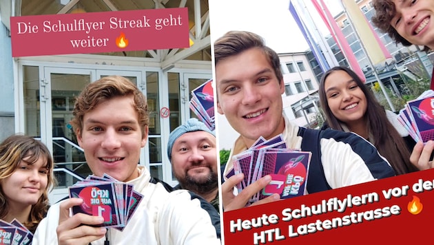 Die „Jungen Linken“ bewegen sich mit Flyeraktionen auf dünnem Eis. (Bild: Screenshot/@jungelinke.ktn)