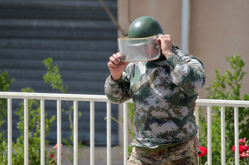 The Lebanese military is currently busy blowing up suspicious devices in a controlled manner. (Bild: AFP/Rabih DAHER)