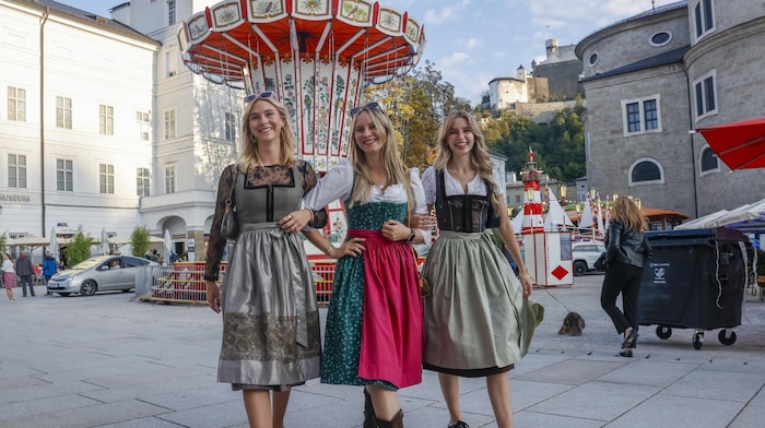The women of Salzburg are already in a celebratory mood