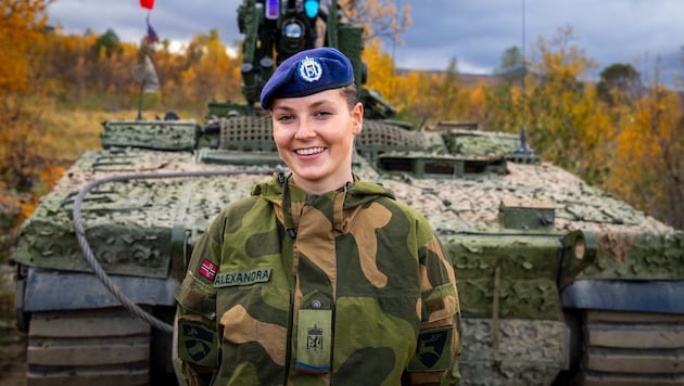 The Norwegian Princess Ingrid Alexandra serves with the Northern Brigade. (Bild: Simen Sund / The Royal Court)