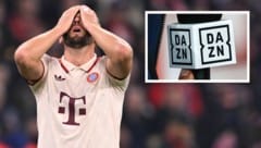 Ärgert sich Bayern-Superstar Harry Kane kommende Saison noch auf DAZN? (Bild: Krone KREATIV/picturedesk)