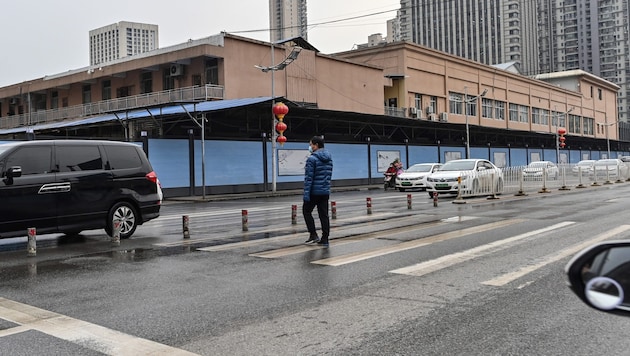 The coronavirus pandemic most likely started at this wild animal market in the Chinese metropolis of Wuhan. (Bild: AFP/Hector Retamal)