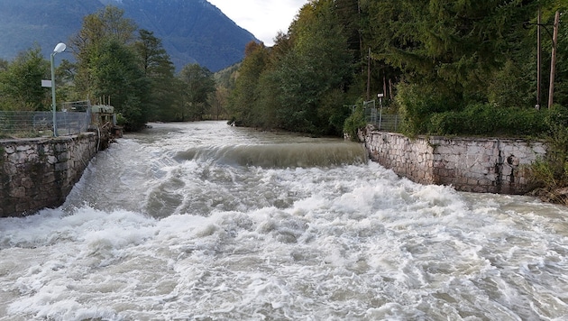 A malfunction of several backwater walls was responsible for 50 houses in Reichenau an der Rax being flooded. (Bild: ZVG)