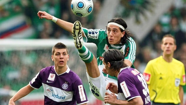 Pehlivan einst im Rapid-Dress gegen die Austria.