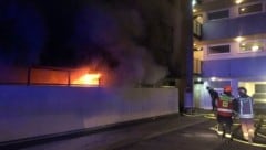 Brand in Graz-Liebenau. (Bild: Berufsfeuerwehr Graz)