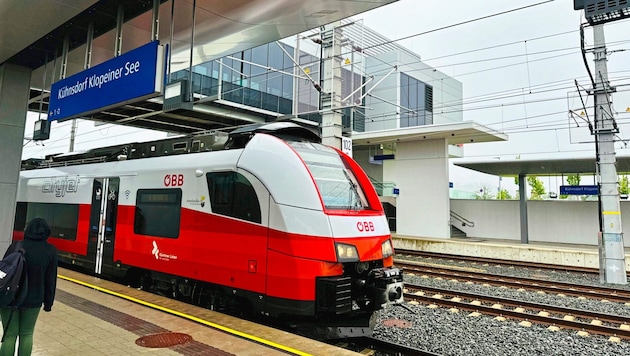 The train station in Kühnsdorf was recently expanded and renovated. (Bild: Evelyn Hronek)