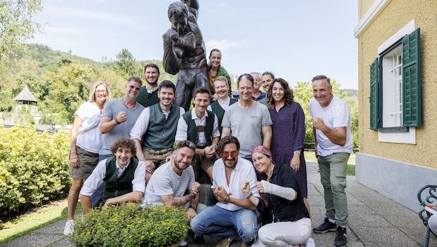 Bei der Aufzeichnung von „Aufsteirern – Die Show“ im Schwarzenegger-Museum in Thal (Bild: Erwin Scheriau)