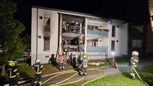 In diesem Haus brach das Feuer aus.