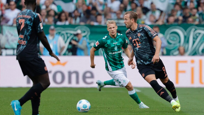 Die Bayern waren bei Marco Grüll und Werder Bremen zu Gast. (Bild: AFP/APA/AXEL HEIMKEN)