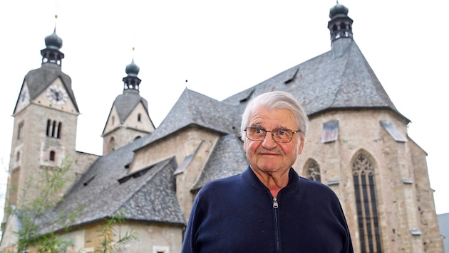 Peter Turrini in "his" Maria Saal (Bild: GERD EGGENBERGER)