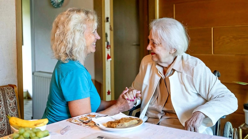 Fernanda Rotter was not let down by her carer Manuela Utikal. (Bild: Antal Imre)