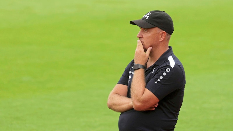 1:2 in Altach: FC Pinzgau and coach Klausner. (Bild: Tröster Andreas/Kronen Zeitung)