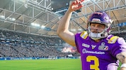 Quarterback Ben Holmes und die Vienna Vikings wollen in der Arena auf Schalke jubeln.