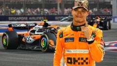 Lando Norris fuhr in Singapur allen auf und davon. (Bild: AP/Vincent Thian, GEPA)