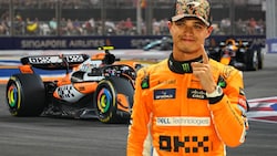 Lando Norris fuhr in Singapur allen auf und davon. (Bild: AP/Vincent Thian, GEPA)