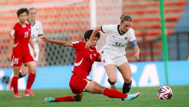 Unterlagen ÖFB-Kapitänin Chiara D‘Angelo und Co. beim Achtelfinal-Out dem späteren Weltmeister Nordkorea? (Bild: ÖFB/Jasmin Walter)