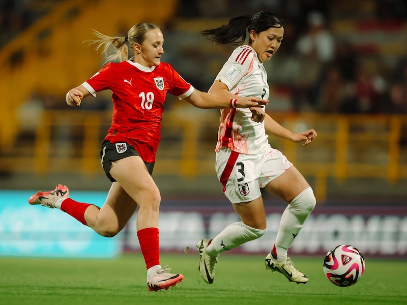 Japan was the most difficult opponent for the ÖFB girls led by Hannah Fankhauser. (Bild: ÖFB/Jasmin Walter)