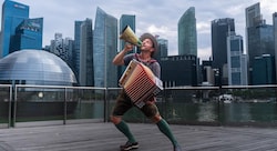 Der Uttendorfer „Jodler Toni“ war auf Geschäftsreise im Stadtstaat Singapur. (Bild: zVg)