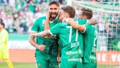 Rapid gewinnt das Wiener Derby gegen die Austria. (Bild: GEPA pictures)