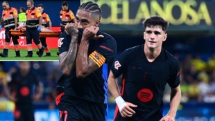 Marc-Andre ter Stegen (kl. Bild) verletzte sich bei Barcas Sieg.