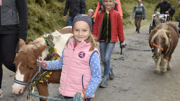 Lisa's joy at the pony drive was literally written all over her face (Bild: Holitzky Roland)