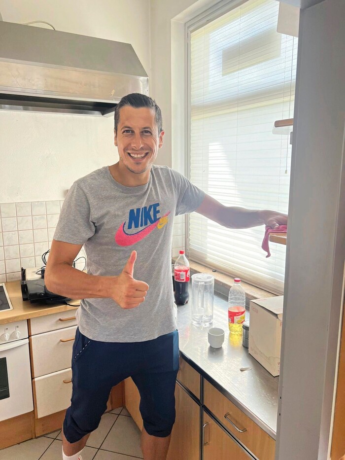 New arrival Branko Ojdanic is already actively helping out.