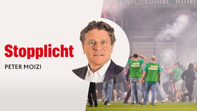 „Krone“-Sportchef Peter Moizi über den Skandal im Wiener Derby (Bild: GEPA)