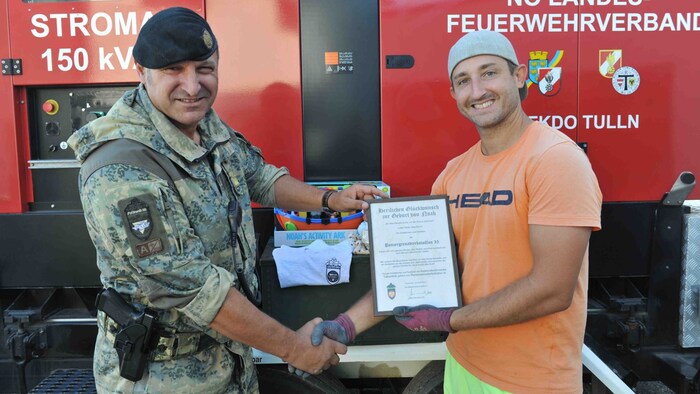 Das Bundesheer freut sich für die Familie Schimmer.