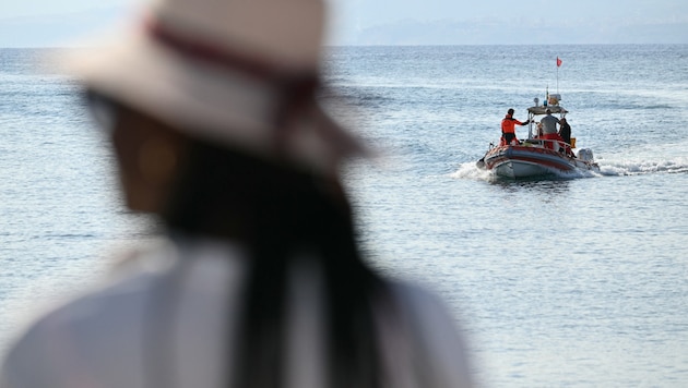 The tech tycoon Mike Lynch may have been carrying highly sensitive data while sailing - which could now alert the secret services. (Bild: AFP/Alberto PIZZOLI)