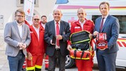 SPÖ-Klubobmann Hannes Schwarz (li.), RK-Präsident Siegfried Schrittwieser (Mitte) und ...