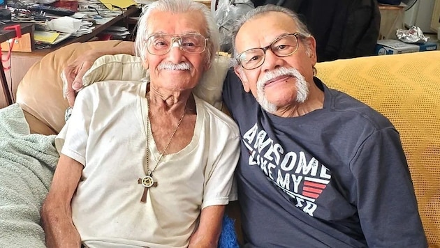 Luis Armando Albino (right) was able to see his brother Roger (left) one last time before he died. (Bild: Alida Alequin (privat))