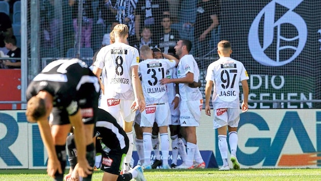 Hanging heads at Sturm after the bad WAC rebuff. (Bild: GEPA/GEPA pictures)