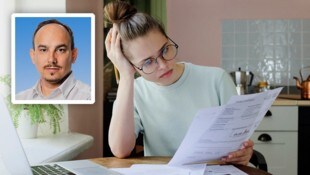 Michael Bauernhofer von der AK Steiermark (kleines Bild) erklärt die Selbstversicherung von ...