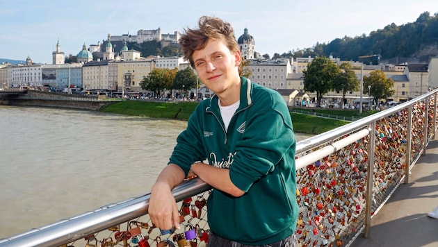 Salzburg native Lukas Lintner loves Salzburg's old town. (Bild: Markus Tschepp)