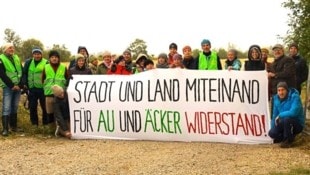 Der Beginn der Bauarbeiten für die Wiener Neustädter Ostumfahrung wurde von Protesten der Straßengegner begleitet. (Bild: 2024.CCO 1.0)